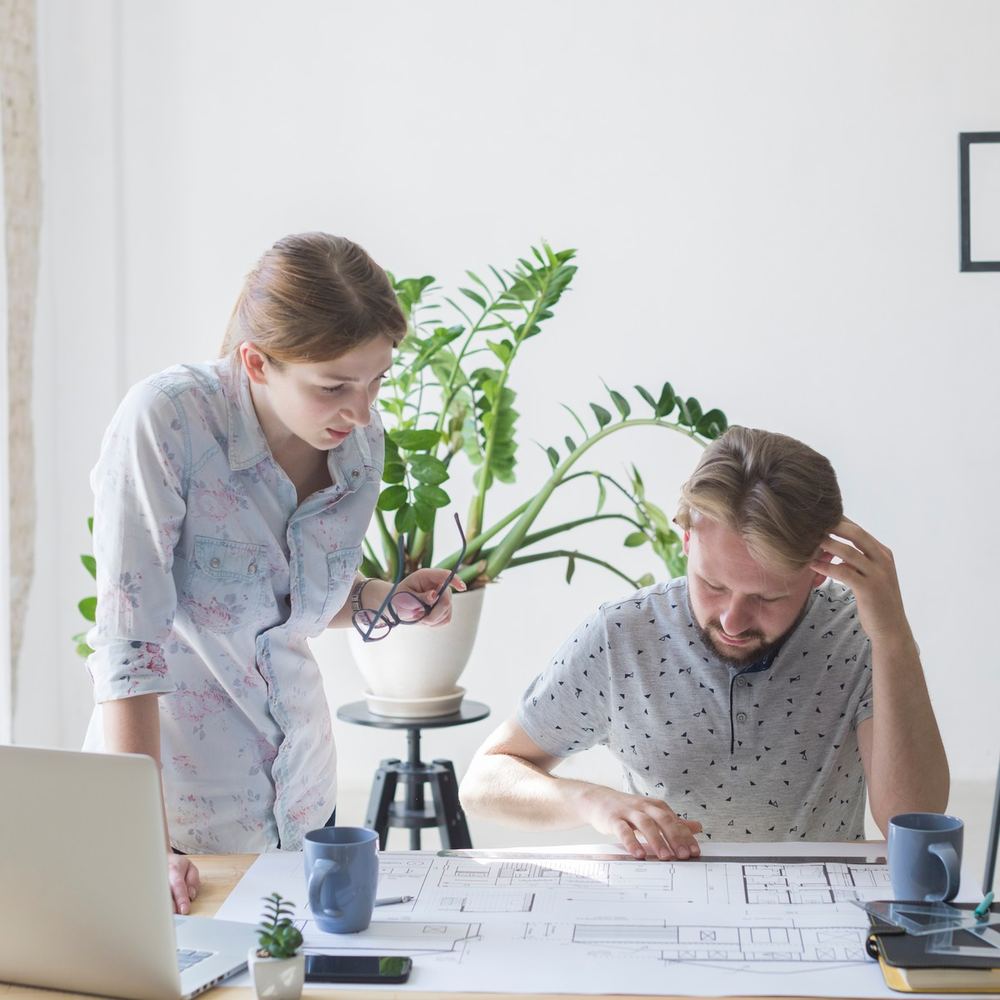 Projektplanung am Schreibtisch